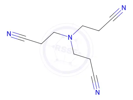 Chemical structure of Tris(2-cyanoethyl)amine