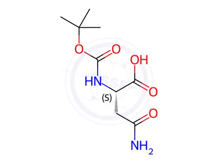 Chemical structure of Boc-Asn-OH