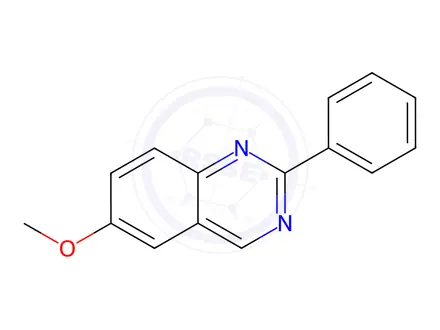 Chemical structure of 6-Methoxy-2-phenylquinazoline