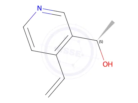 Chemical structure of 3-Pyridinemethanol,4-ethenyl-alpha-methyl-,(S)-(9CI)