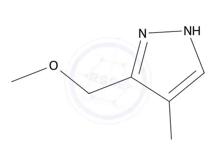 Chemical structure of 4-Bromo-3-(methoxymethyl)-1H-pyrazole