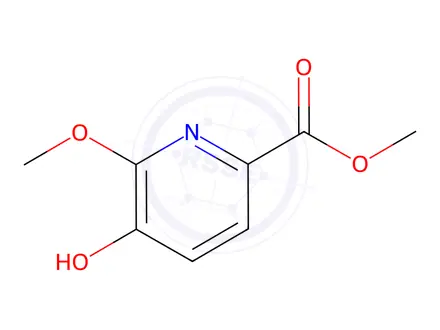 Chemical structure of Methyl 5-hydroxy-6-methoxypicolinate