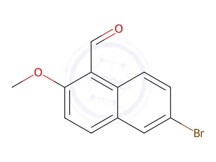 Chemical structure of 6-Bromo-2-methoxy-1-naphthaldehyde