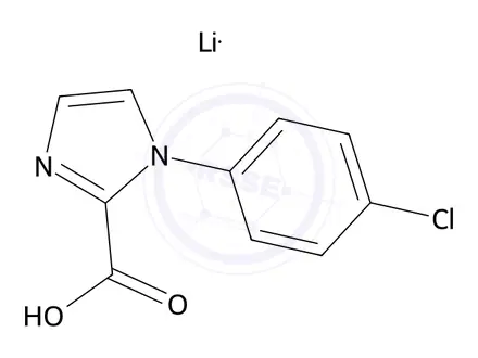 Chemical structure of 1-(4-Chlorophenyl)-1h-imidazole-2-carboxylic acid, lithium salt