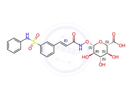Chemical structure of Belinostat Glucuronide