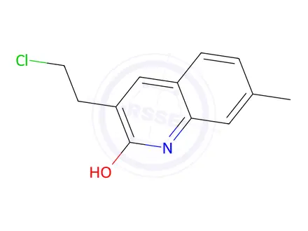 Chemical structure of 3-(2-Chloroethyl)-7-methylquinolin-2-ol