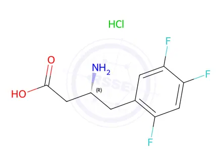 Chemical structure of Sitagliptin Fumarate