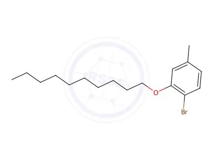 Chemical structure of Benzene, 1-bromo-2-(decyloxy)-4-methyl-
