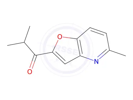 Chemical structure of 2-Methyl-1-(5-methylfuro[3,2-b]pyridin-2-yl)propan-1-one