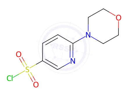 Chemical structure of 6-Morpholin-4-yl-pyridine-3-sulfonyl chloride