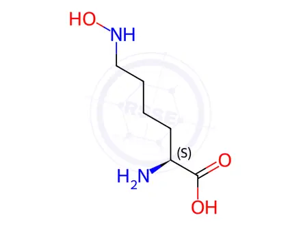 Chemical structure of Lysine