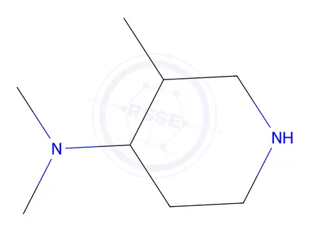 Chemical structure of 4-Piperidinamine,N,N,3-trimethyl-(9CI)
