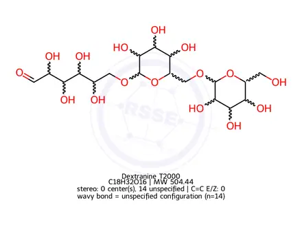 Chemical structure of Dextranine T2000