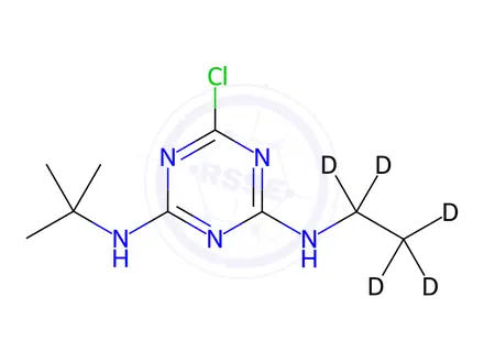Chemical structure of Terbuthylazine-d5