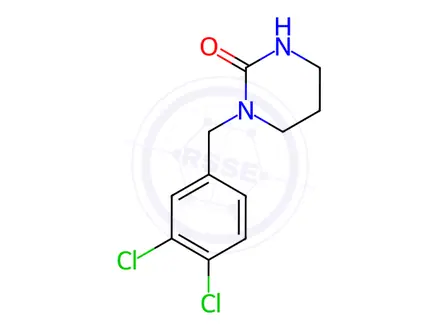 Chemical structure of 1-(3,4-dichlorobenzyl)-3,4,5,6-tetrahydro-2(1H)-pyrimidone