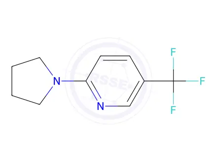 Chemical structure of 2-(Pyrrolidin-1-yl)-5-(trifluoromethyl)pyridine 132664-23-4