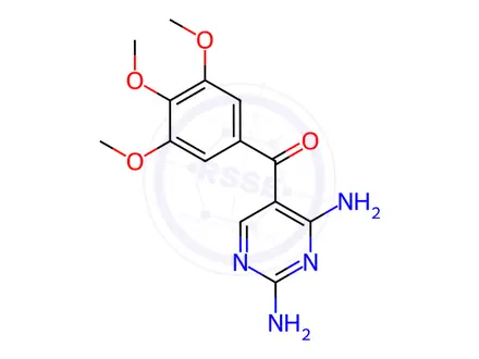 Chemical structure of Trimethoprim EP Impurity B (Trimethoprim USP Related Compound B)