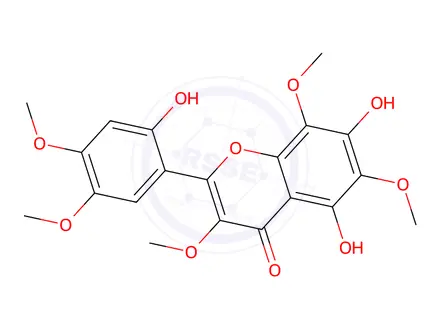 Chemical structure of 5,7,2'-trihydroxy-3,6,8,4',5'-pentamethoxyflavone