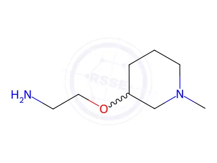 Chemical structure of 2-((1-Methylpiperidin-3-yl)oxy)ethanamine