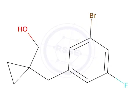 Chemical structure of (1-(3-Bromo-5-fluorobenzyl)cyclopropyl)methanol