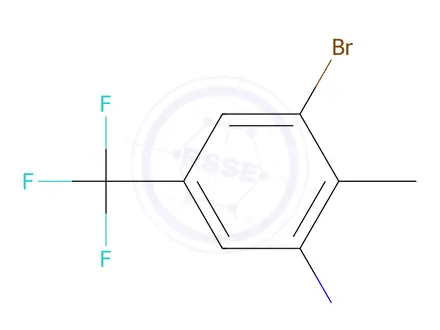 Chemical structure of 3-Bromo-2-methyl-5-(trifluoromethyl)aniline