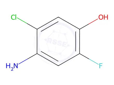 Chemical structure of 4-Amino-5-chloro-2-fluorophenol