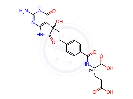 Chemical structure of Pemetrexed Alpha-Hydroxy lactum