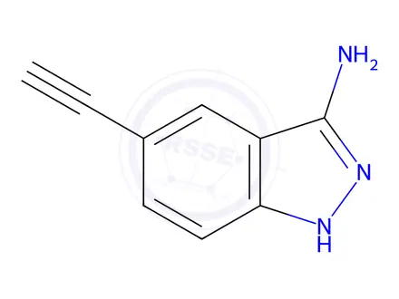 Chemical structure of 5-Ethynyl-1H-indazol-3-amine