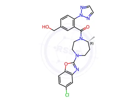 Chemical structure of Suvorexant Metabolite M9