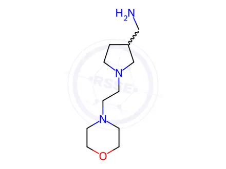 Chemical structure of {1-[2-(Morpholin-4-yl)ethyl]pyrrolidin-3-yl}methanamine