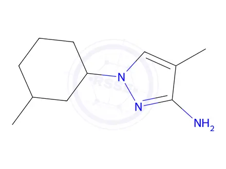 Chemical structure of 4-Methyl-1-(3-methylcyclohexyl)-1h-pyrazol-3-amine