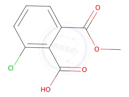 Chemical structure of 2-Chloro-6-(methoxycarbonyl)benzoic acid