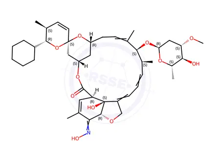 Chemical structure of 22,23-Didehydro Selamectin