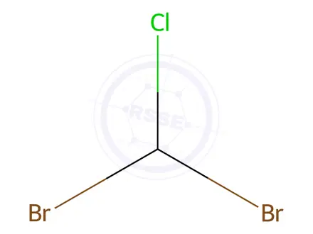 Chemical structure of Dibromochloromethane