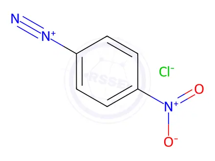 Chemical structure of 4-Nitrobenzenediazonium chloride