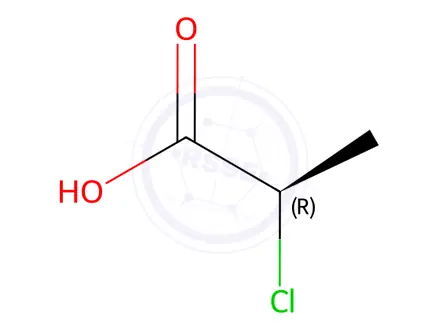 Chemical structure of (R)-(+)-2-Chloropropionic Acid