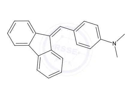 Chemical structure of 4-((9H-fluoren-9-ylidene)methyl)-N,N-dimethylaniline