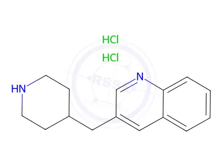 Chemical structure of 3-Piperidin-4-ylmethyl-quinoline dihydrochloride