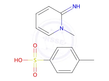 Chemical structure of Pyridinium, 2-amino-1-methyl-, p-toluenesulfonate
