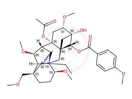Chemical structure of Aconitine Impurity 9