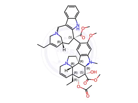 Chemical structure of Vinorelbine