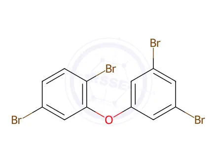 Chemical structure of 2,3',5,5'-Tetrabromodiphenyl Ether