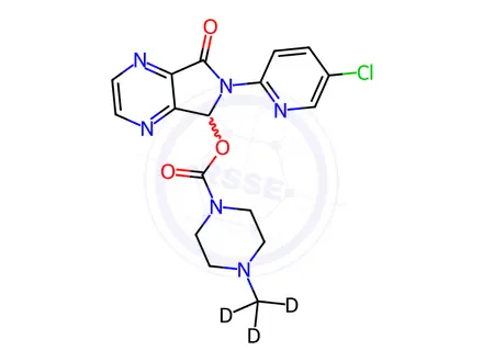 Chemical structure of (±)-Zopiclone-d3 (N-methyl-d3)