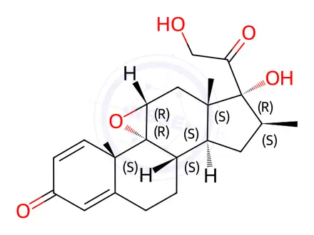 Chemical structure of Betamethasone 9,11-Alpha-Epoxide