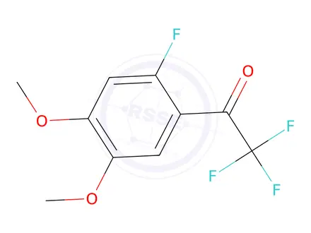 Chemical structure of 2,2,2-Trifluoro-1-(2-fluoro-4,5-dimethoxyphenyl)ethanone