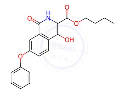 Chemical structure of 1-oxo Roxadustat Butyl ester
