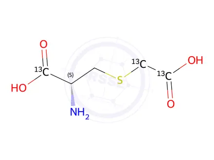 Chemical structure of Carbocisteine-13C3