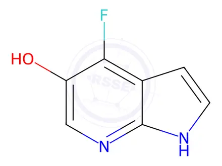 Chemical structure of 4-Fluoro-5-hydroxy-7-azaindole