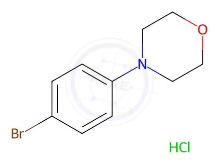 Chemical structure of 4-(4-Bromophenyl)morpholine, HCl