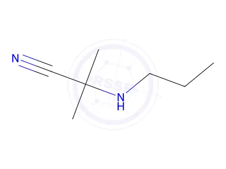 Chemical structure of 2-Methyl-2-(propylamino)propanenitrile